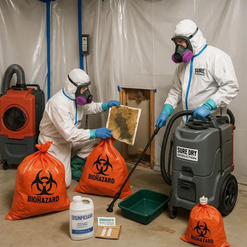 Contaminated Water Handling Protocols process in Blanchard, LA
